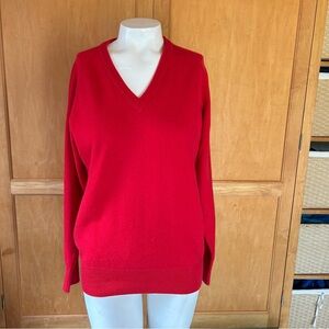 Snow Lotus Cashmere V- Neck Sweater